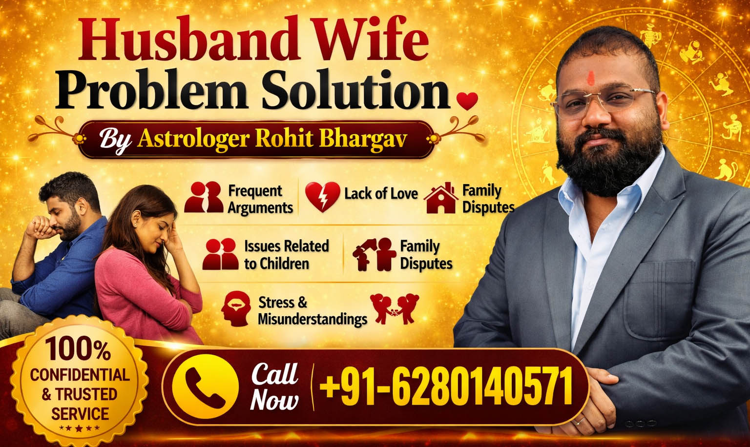 Astrologer Rohit Bhargav Call +91-6280140571